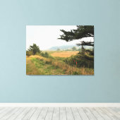 Riviervloed aan de Kaap Blanco, oregon kust Canvas Afdruk (Insitu (Houten vloer))