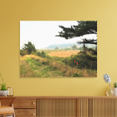 Riviervloed aan de Kaap Blanco, oregon kust Canvas Afdruk (Insitu (Woonkamer))