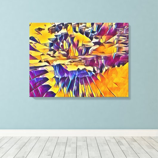 RIVIERWATER CANVAS AFDRUK (Insitu (Houten vloer))