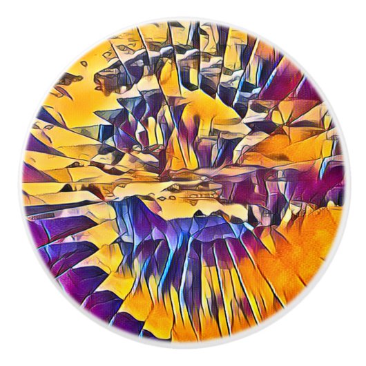 RIVIERWATER KERAMISCHE KNOP (Voorkant)