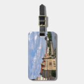 Rivierzijde van Praag, Tsjechische Republiek Bagagelabel (Voorkant verticaal)
