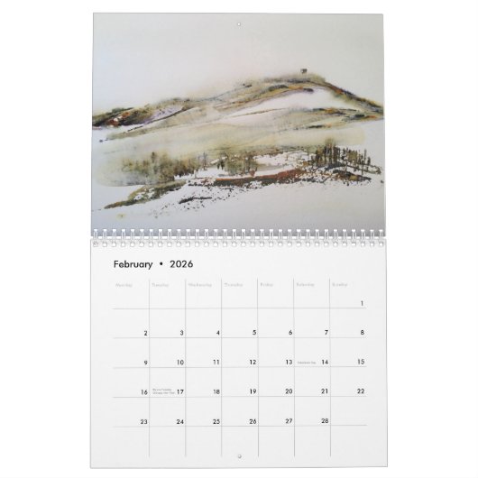 Rivington Lancashire 2023 Calendar Originele Art Kalender (Feb 2026)