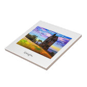 Rivington Pigeon Tower Leverhulmes Garden Horwich Tegeltje (Zijkant)