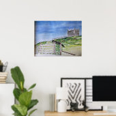 Rivington Pike Beacon Poster (Thuiskantoor)