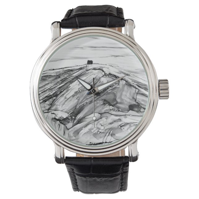 Rivington Pike Horwich Castle Horloge (Voorkant)