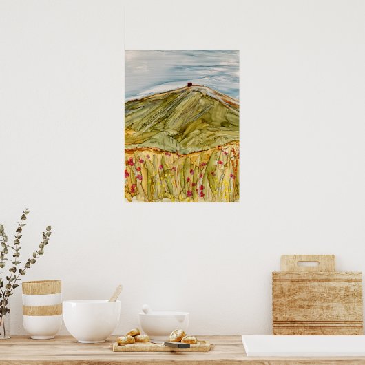 Rivington Pike Horwich-impressionist Poster (Keuken)