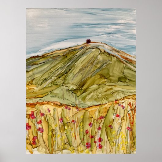 Rivington Pike Horwich-impressionist Poster (Voorkant)