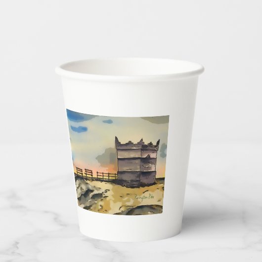 Rivington Pike Lookout Tower Papieren Bekers (Voorkant)