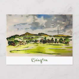 Rivington Winter Hill Landscape Briefkaart