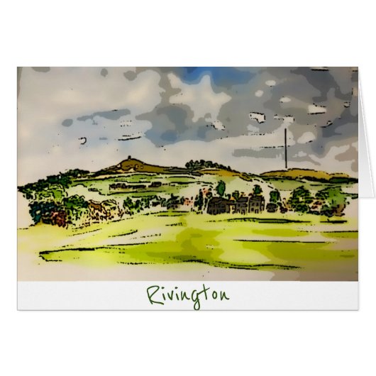 Rivington Winter Hill Landschap (Voorkant Horizontaal)