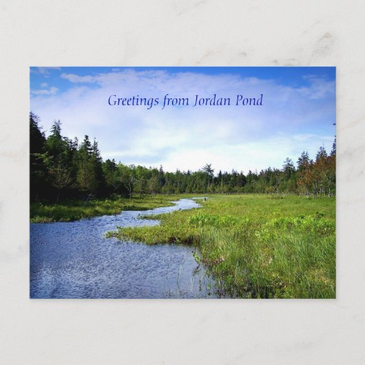 Rivulet van Jordan Pond Briefkaart (Voorkant)