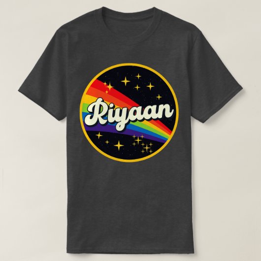 Riyaan regenboog in ruimte stijl t-shirt (Design voorkant)