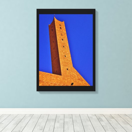 Riyadh Minaret Canvas Afdruk (Insitu (Houten vloer))