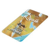 Riyadh Saoedi-Arabië vintage reisposter Magneet (Linkerzijde)