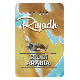 Riyadh Saoedi-Arabië vintage reisposter Magneet