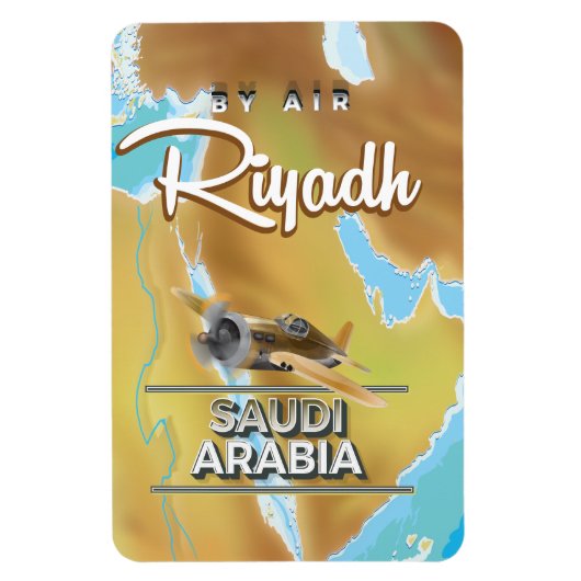 Riyadh Saoedi-Arabië vintage reisposter Magneet (Verticaal)