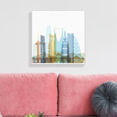Riyadh, Saudi-Arabië | City Skyline Canvas Afdruk (Insitu (Woonkamer))