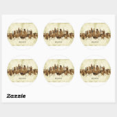 Riyadh Saudi-Arabië Cityscape Ronde Sticker (Vel)