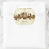 Riyadh Saudi-Arabië Cityscape Ronde Sticker (Tas)