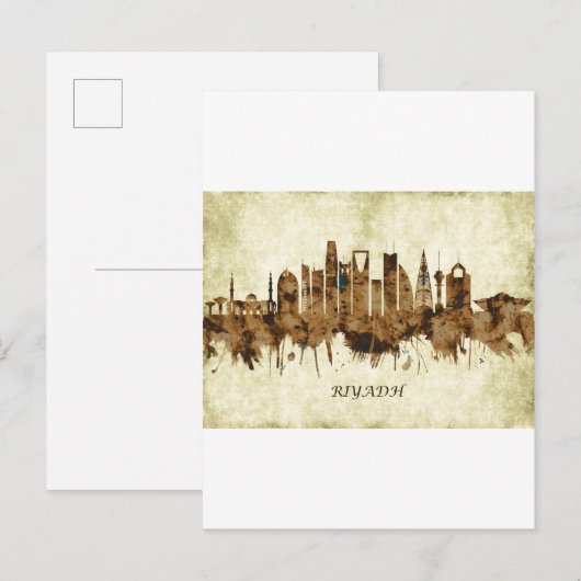 Riyadh Saudi-Arabië Cityscape Uitnodiging Briefkaart (Voorkant / Achterkant)
