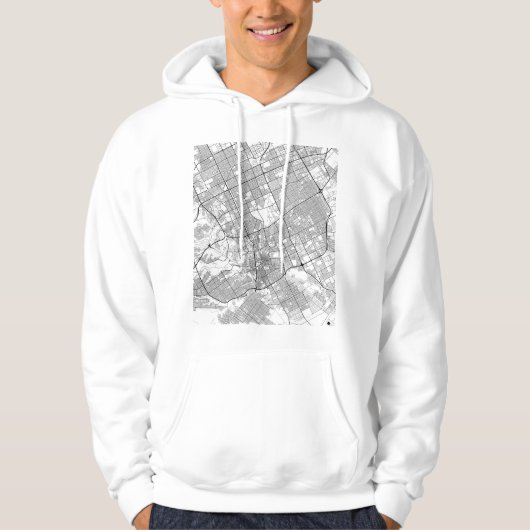 Riyadh Saudi-Arabië Kaart Hoodie (Voorkant)