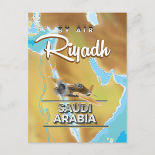 Riyadh Saudi-Arabië: poster van het klassieke reiz Briefkaart