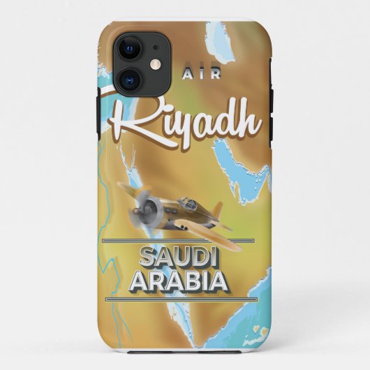 Riyadh Saudi-Arabië: poster van het klassieke reiz Case-Mate iPhone Case (Achterkant)