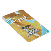 Riyadh Saudi-Arabië: poster van het klassieke reiz Magneet (Rechterzijde)