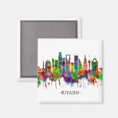 Riyadh Saudi-Arabië Skyline Magneet (Voorkant / Achterkant)