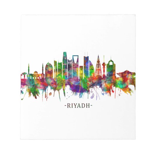 Riyadh Saudi-Arabië Skyline Notitieblok (Voorkant)
