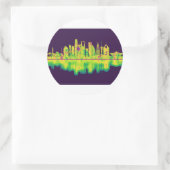 Riyadh Saudi-Arabië Skyline Ronde Sticker (Tas)