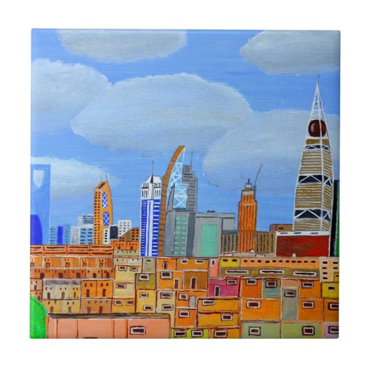 Riyadh, Saudi-Arabië Tegeltje (Voorkant)