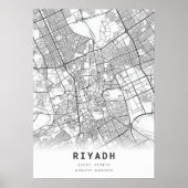 Riyadh Stadsplattegrond Poster (Voorkant)