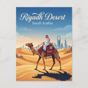 Riyadh-woestijn Saudi-Arabië Briefkaart