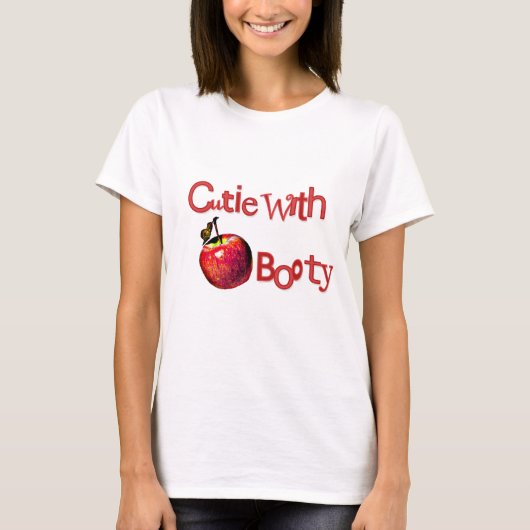Riyah-Li Design Cutie met Apple Booty T-shirt (Voorkant)