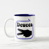 Riyah-Li Design Deuces Tweekleurige Koffiemok (Links)