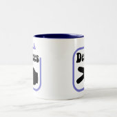 Riyah-Li Design Deuces Tweekleurige Koffiemok (Center)