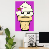 Riyah-Li Design Kawaii Ice Cream Poster (Thuiskantoor)