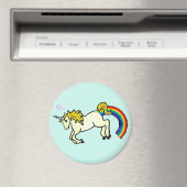 Riyah-Li Design Rainbow Pooping Unicorn Magneet (Insitu (Vaatwasser))
