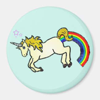 Riyah-Li Design Rainbow Pooping Unicorn Magneet