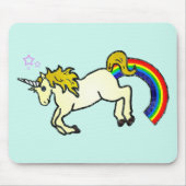 Riyah-Li Design Rainbow Pooping Unicorn Muismat (Voorkant)