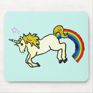 Riyah-Li Design Rainbow Pooping Unicorn Muismat