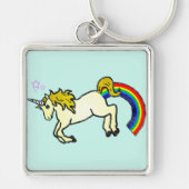 Riyah-Li Design Rainbow Pooping Unicorn Sleutelhanger (Voorkant)