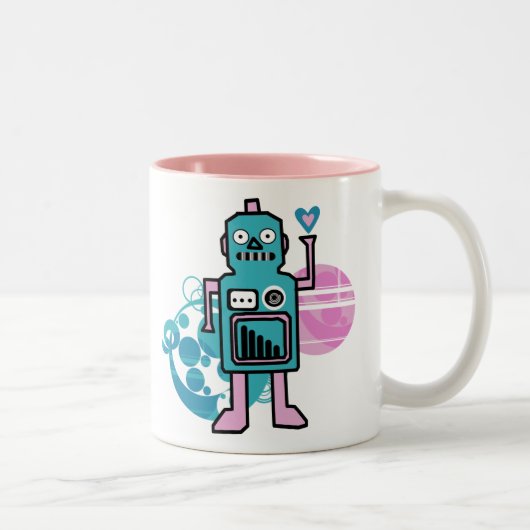 Riyah-Li Design Robot Tweekleurige Koffiemok (Rechts)