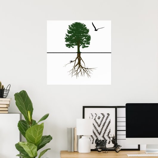 Riyah-Li Design Roots Poster (Thuiskantoor)