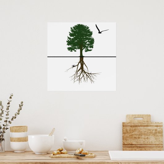 Riyah-Li Design Roots Poster (Keuken)