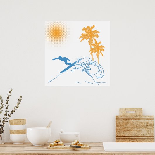Riyah-Li Design Surfer Poster (Keuken)