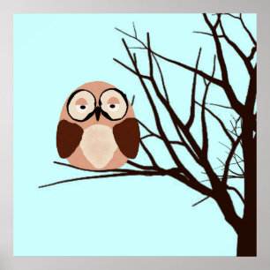 Riyah-Li Design Winter Owl Poster