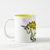 Riyah-Li Desigsn Rainbow Pooping Unicorn Tweekleurige Koffiemok (Links)