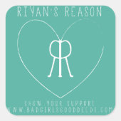 Riyan's Reason Square Sticker (Voorkant)
